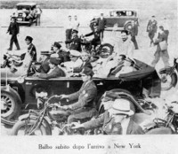 Balbo subito dopo l'arrivo a New York